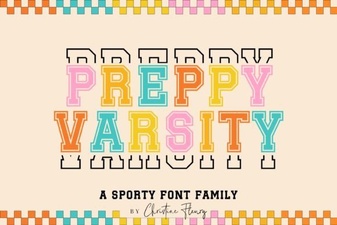 Download & Use: Free Preppy Varsity Font Files