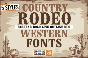 Rodeo Bundle Font: Creative Type Projects