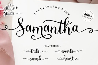 Samantha Calligraphy: Elegant Font for Creative Projects